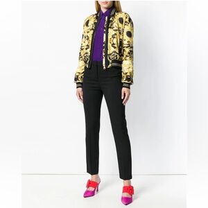 $895 VERSACE HIGH WAISTED TROUSERS SIZE 40